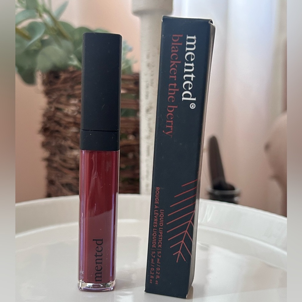 Mented Cosmetics Liquid Lipstick in Blacker the Berry - New